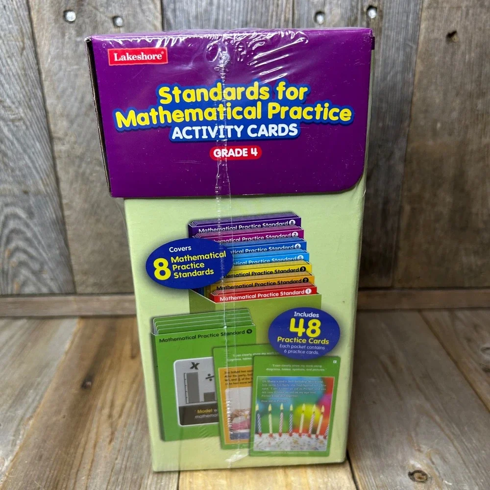 Lakeshore Standards for Mathematical Practice Activity Cards Grade 4 LA774 New